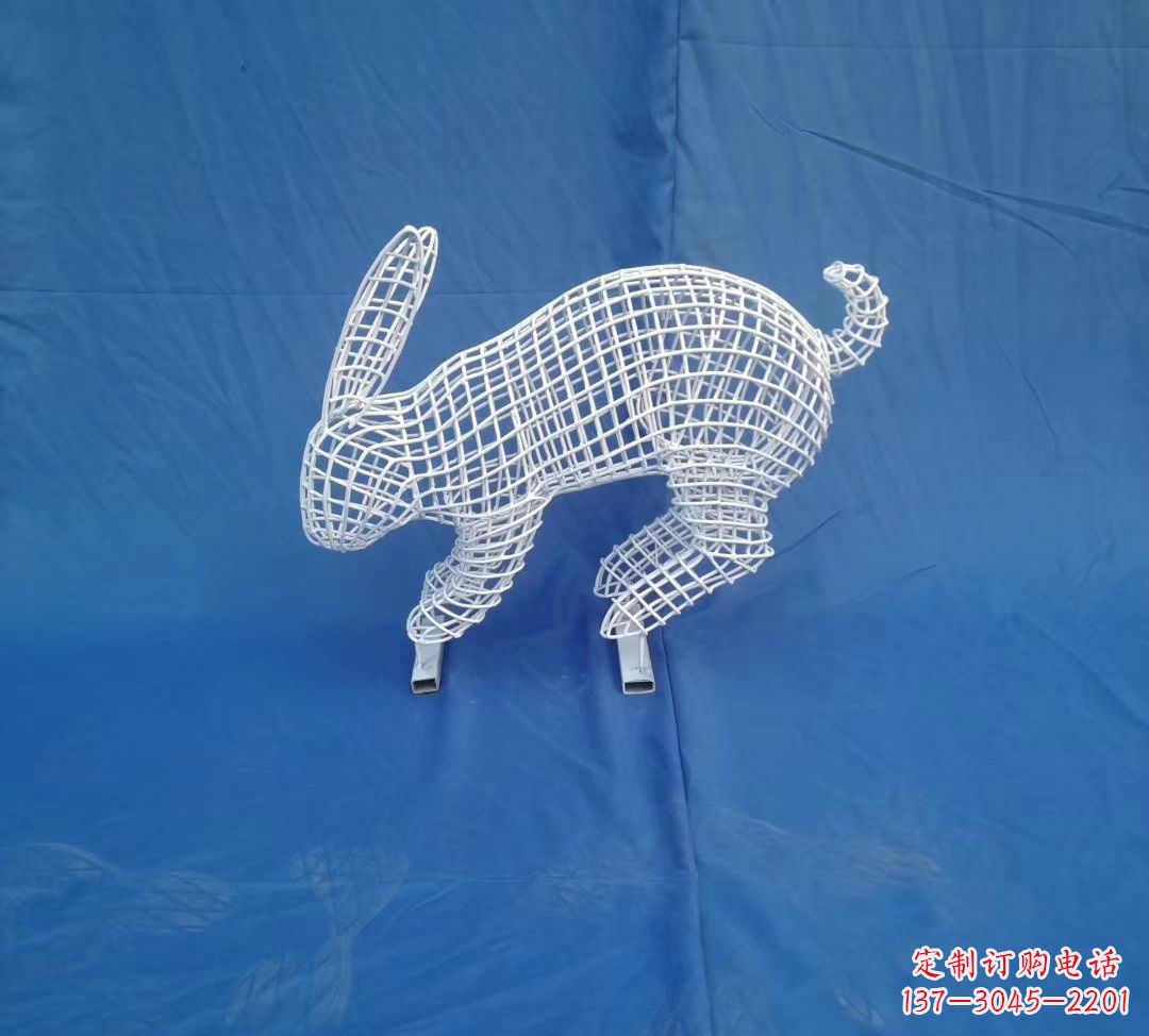 宁夏唯美精致的镂空兔子公园雕塑