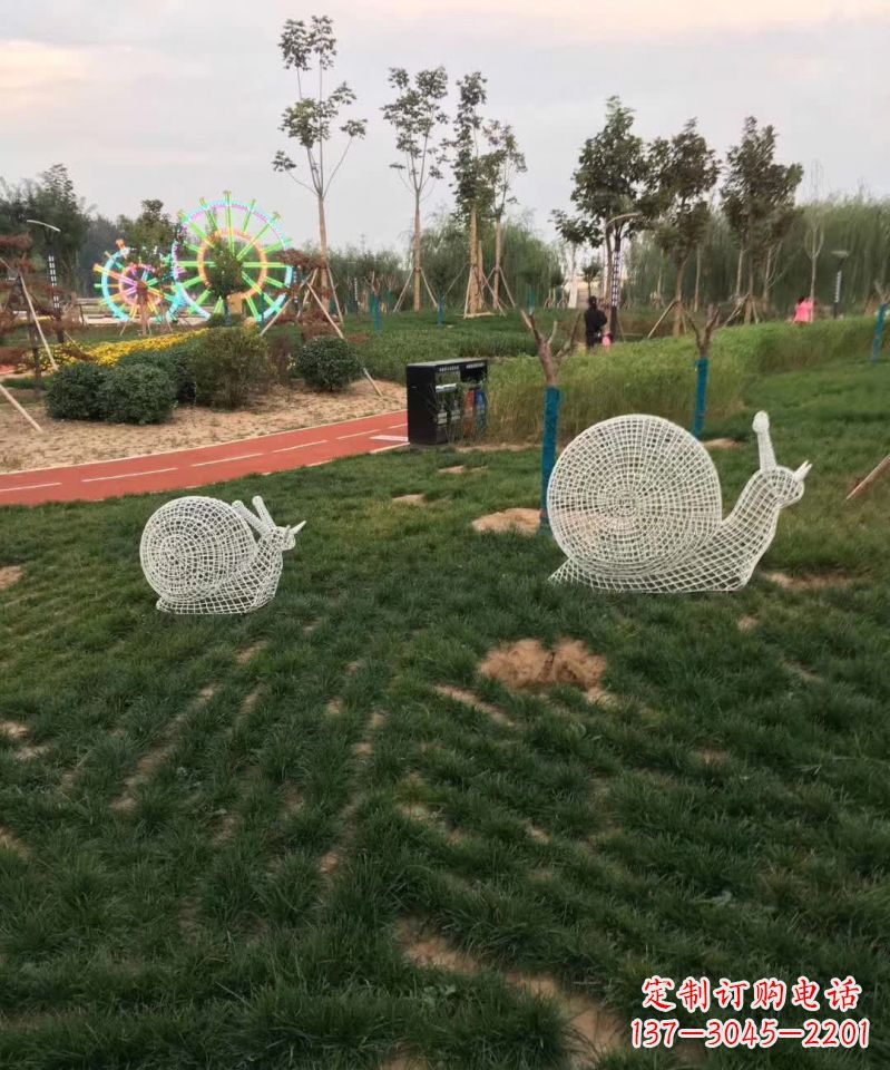 宁夏镂空不锈钢蜗牛雕塑