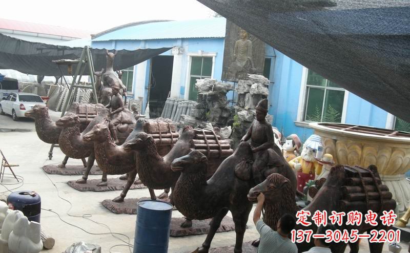 宁夏骆驼公园动物铜雕魅力无限