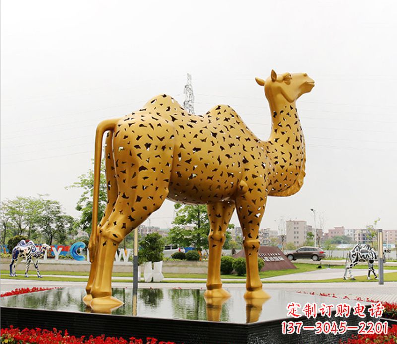 宁夏中领雕塑:骆驼雕塑精美绝伦