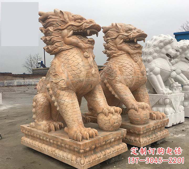 宁夏麒麟石雕,雕刻精美,让您眼前一亮