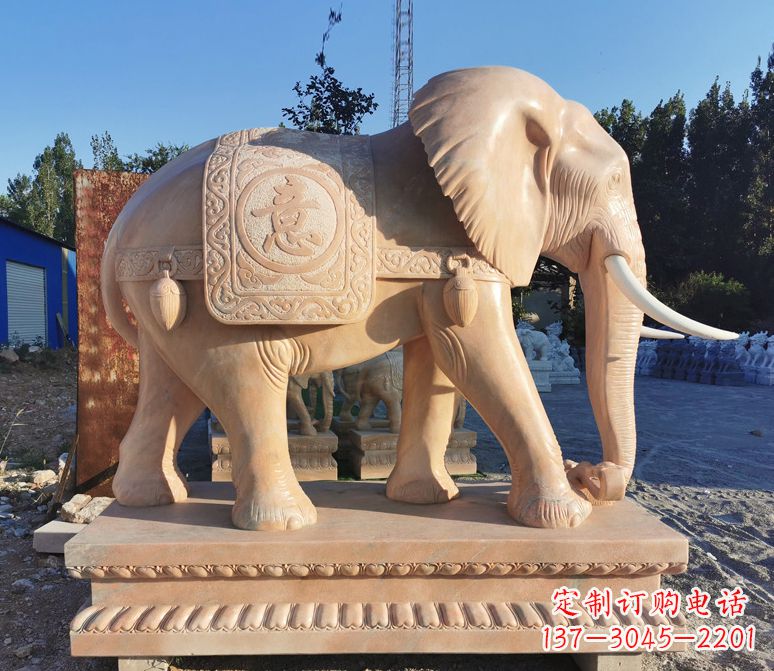 宁夏门口石雕大象