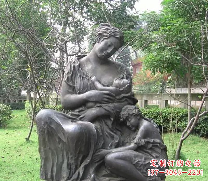 宁夏铸造母爱——母亲铜雕塑