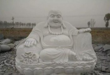 宁夏质感非凡的汉白玉弥勒佛雕塑