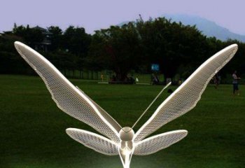 宁夏花园不锈钢装饰蝴蝶雕塑
