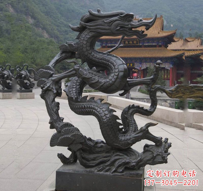 宁夏超群绝伦的盘龙铜雕