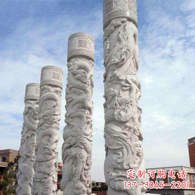 宁夏精美石雕龙雕塑,释放神秘力量