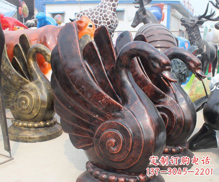宁夏以无与伦比的艺术品呈现——中领雕塑天鹅雕塑