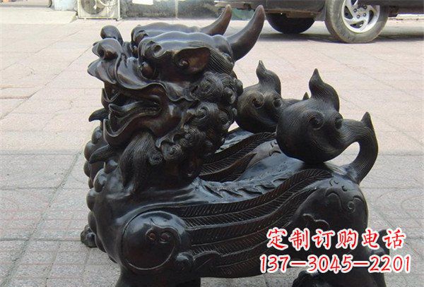 宁夏象征保护,美轮美奂的貔貅辟邪神兽铜雕