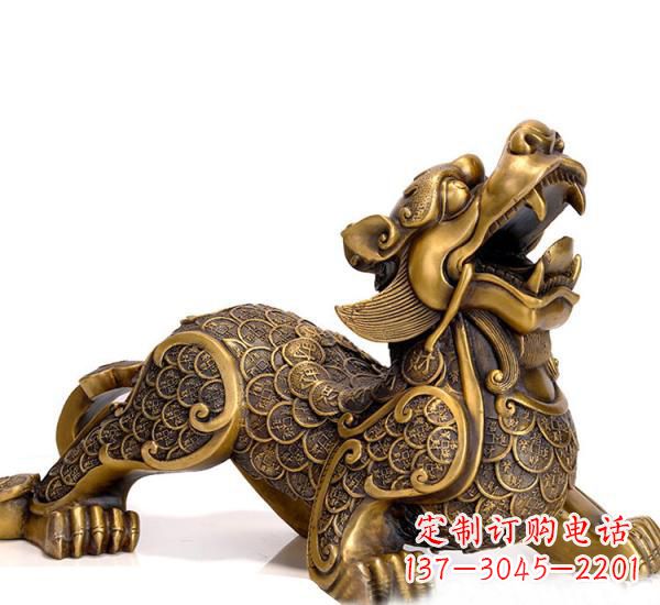 宁夏特色貔貅铜雕,精致美观,福祉永存
