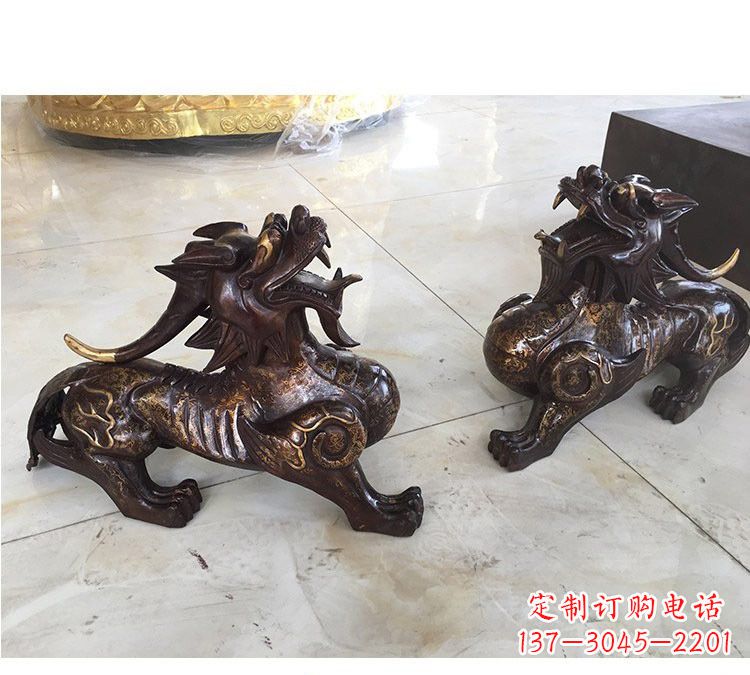 宁夏浙江中领雕塑:高质量貔貅铜雕像