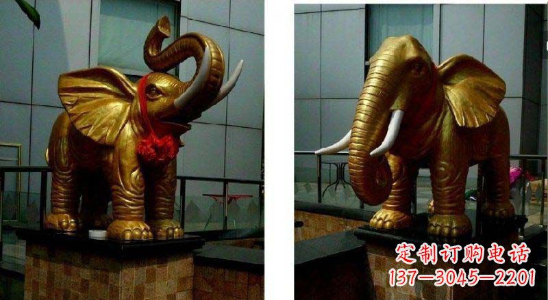 宁夏专业定制:大象铜雕