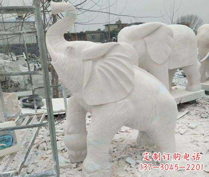 宁夏企业景观招财大象雕塑