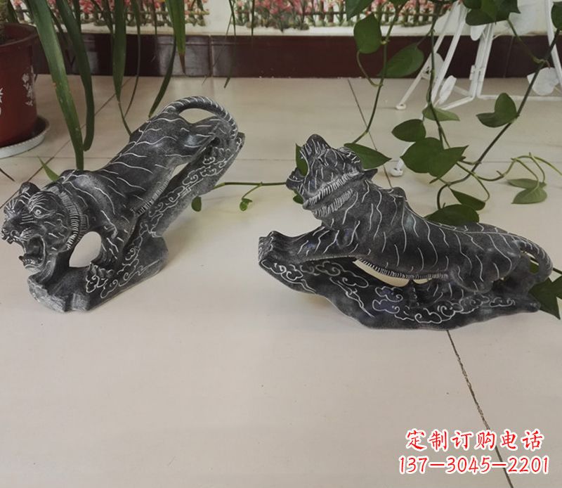 宁夏青石大型老虎雕塑是由中领雕塑设计制作的一…