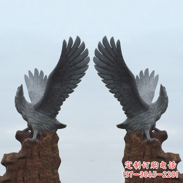 宁夏青石老鹰石雕塑