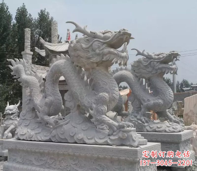 宁夏青石龙雕塑