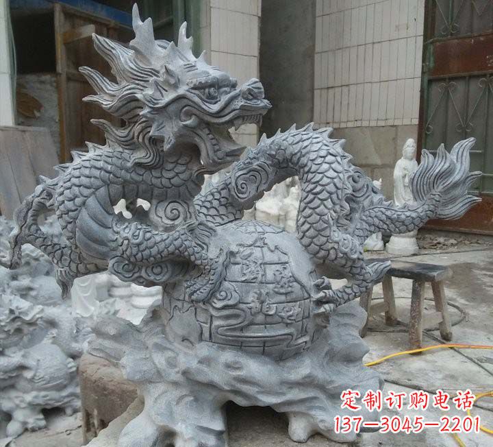宁夏传统文化的艺术品——青石龙雕塑
