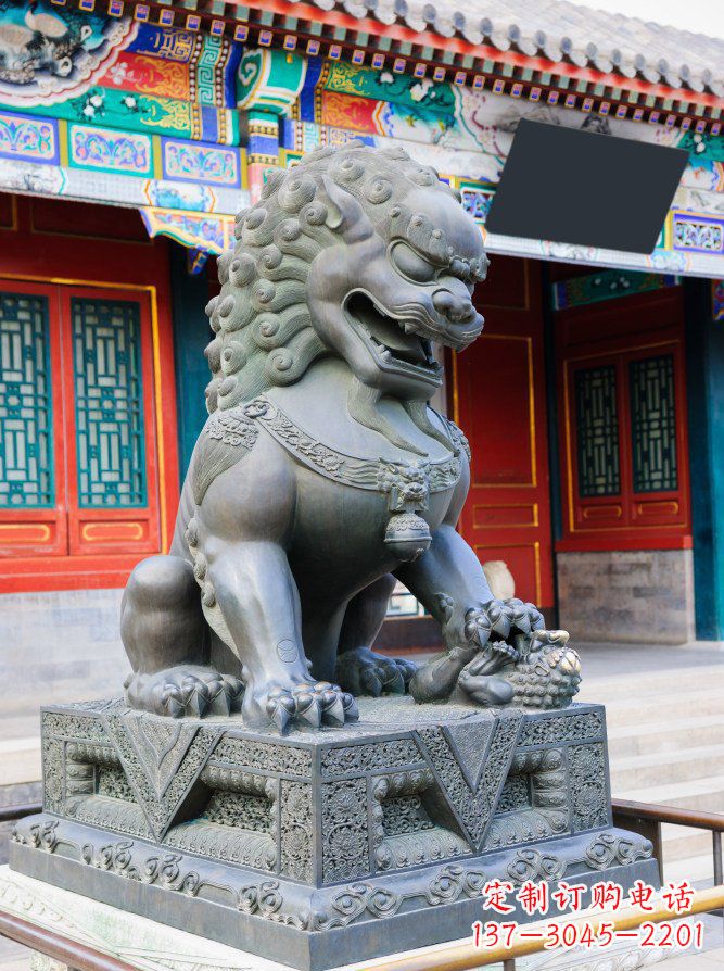 宁夏青铜狮子北京狮雕塑