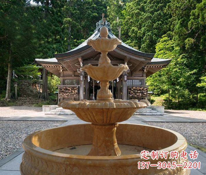宁夏三层喷泉公园石雕