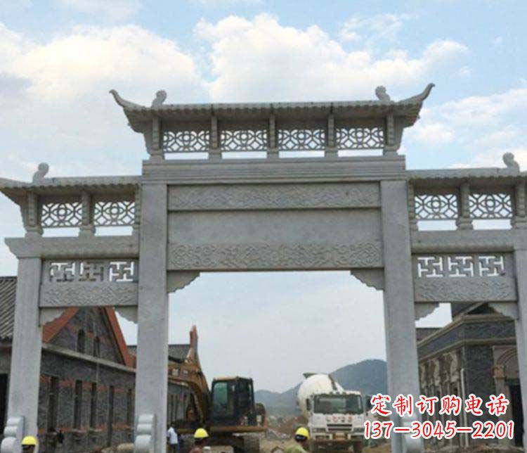 宁夏牌坊大理石石雕:显露美丽的古典风情