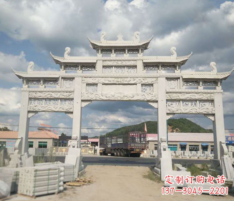 宁夏精美大理石牌坊石雕——给您的家园增添优雅气质
