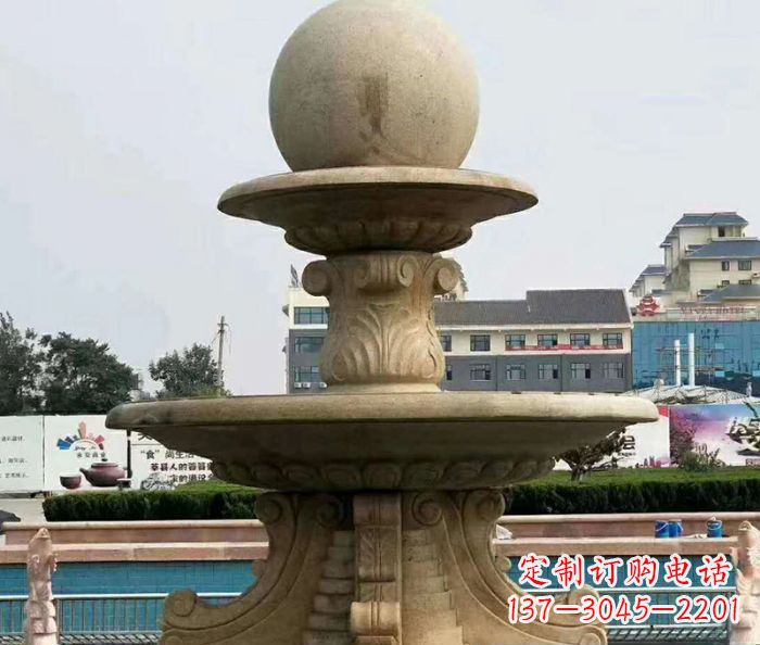 宁夏引领时尚的砂岩大型喷泉雕塑