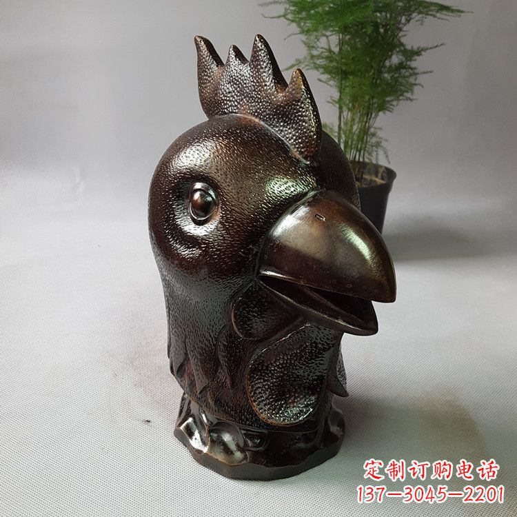 宁夏生肖鸡铸铜兽首
