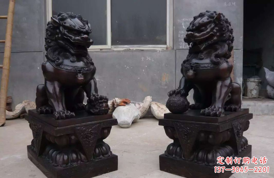 宁夏中领雕塑狮子雕塑,超精致的铜雕艺术