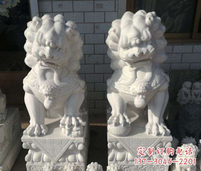 宁夏狮子门口石雕,工艺精湛品质卓越