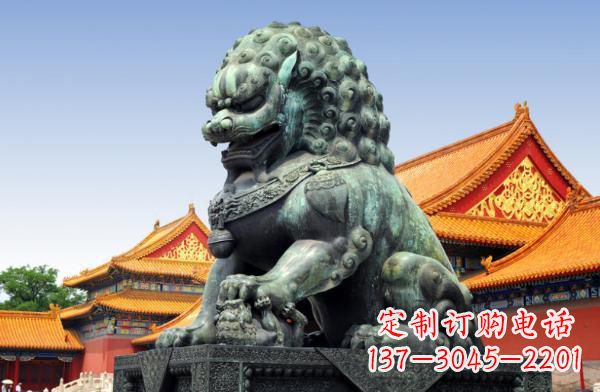 宁夏贵族气派,古典青铜狮子雕塑