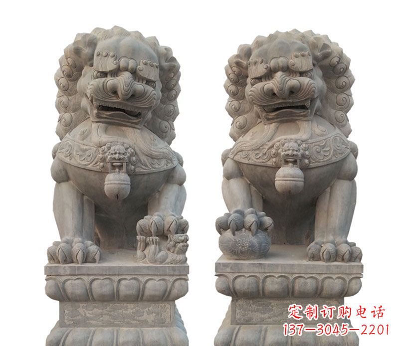 宁夏精美狮子石雕,让您的家居更加完美
