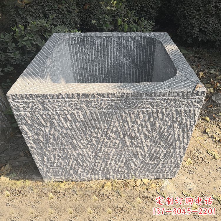 宁夏精致石雕水槽,融合精美工艺