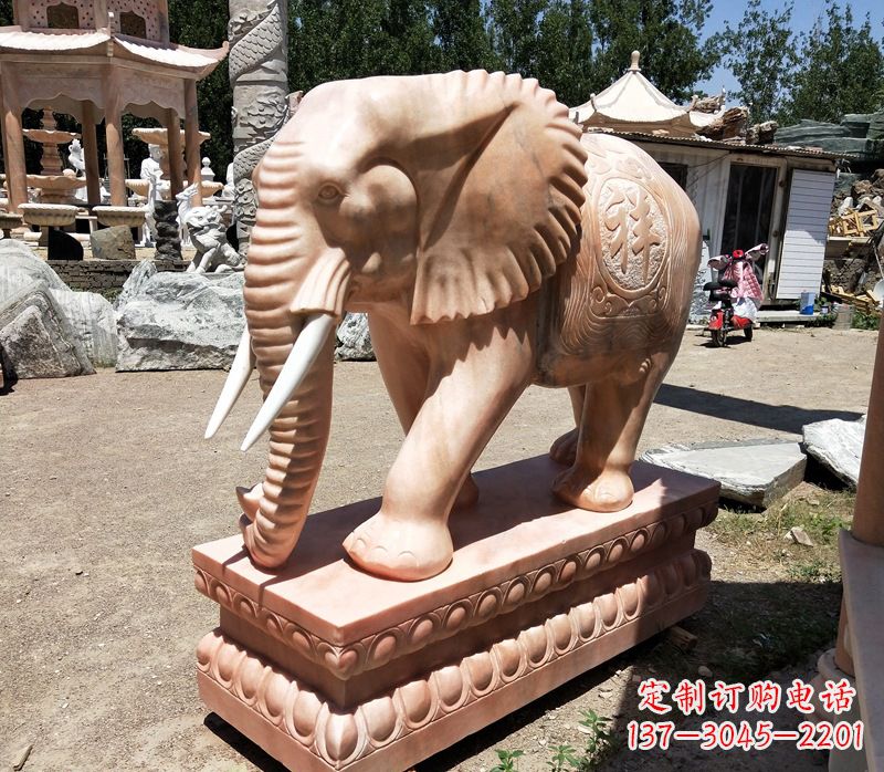 宁夏精美大象櫈,领雕工艺独特