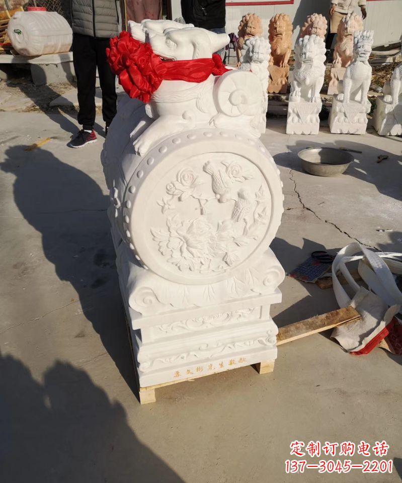 宁夏中领雕塑出品:石雕招财大象雕塑