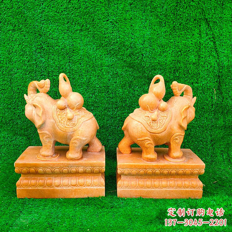 宁夏精美大象雕塑,点缀美好家园