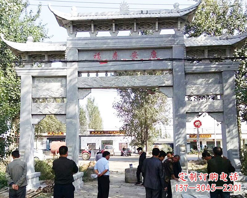 宁夏中领雕塑:专业制作精美的牌坊雕塑
