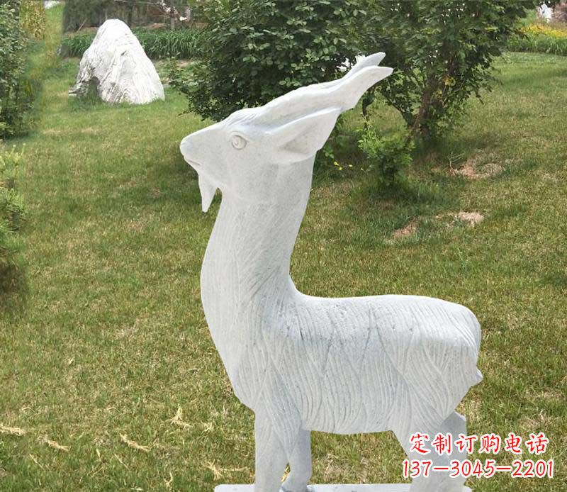宁夏中领雕塑角度石雕动物羊雕塑