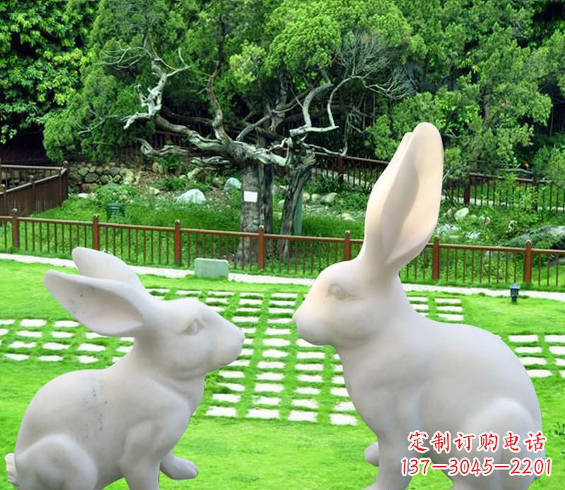 宁夏中领雕塑定制独特的兔子雕塑