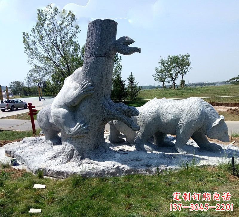宁夏欧洲风格狗熊公园雕塑
