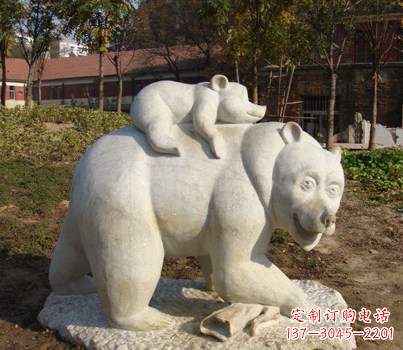 宁夏狗熊雕塑景观,给你一个精美园林