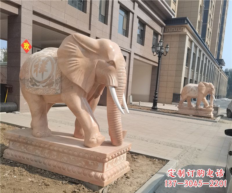宁夏石雕卷鼻大象