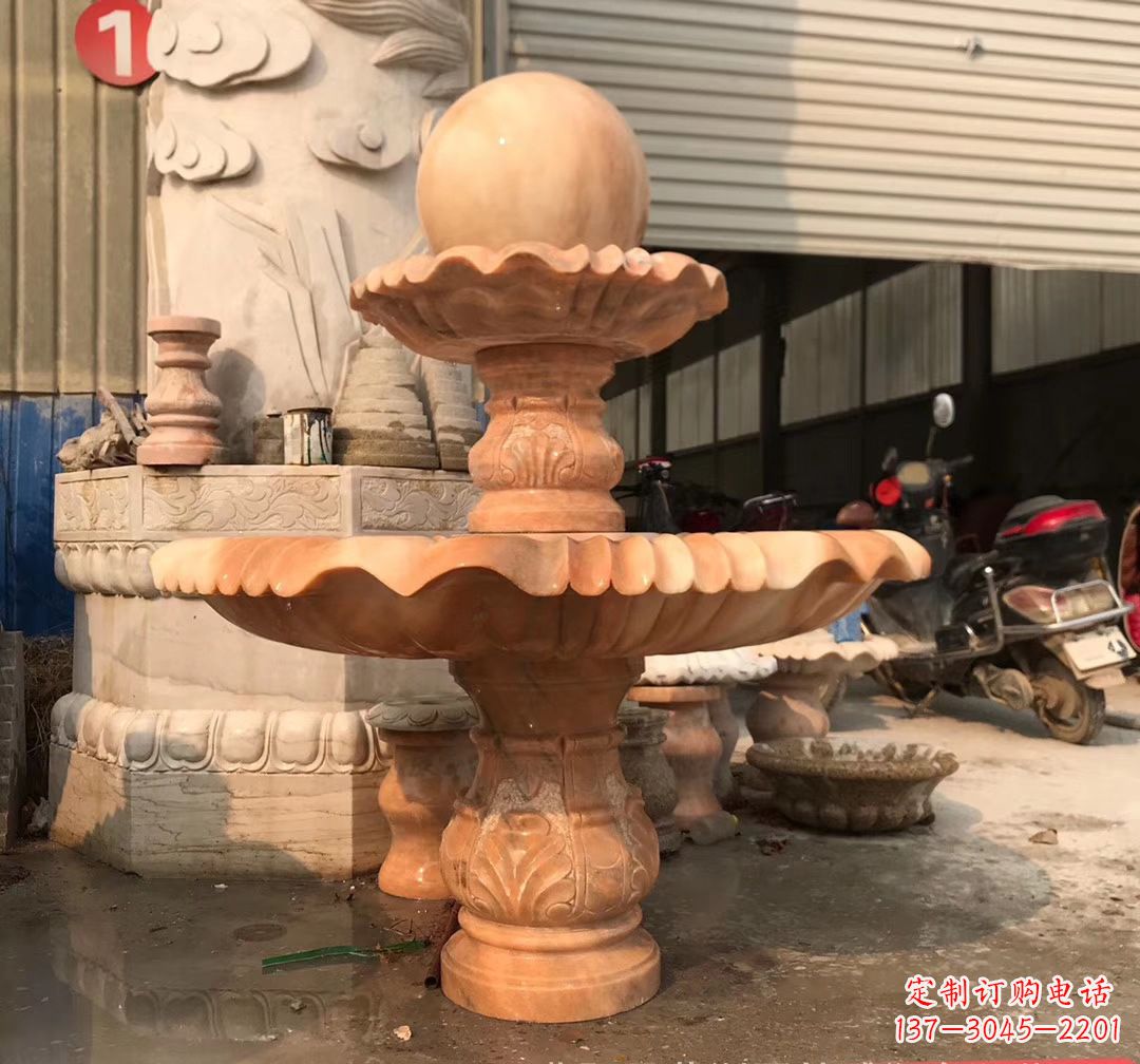 宁夏象征祥和的石雕风水球雕塑