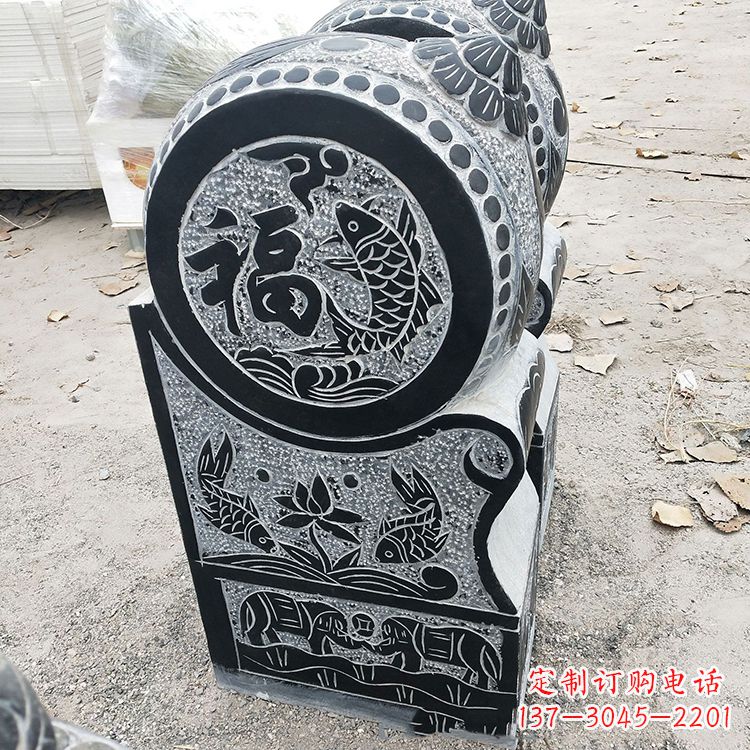 宁夏青石门墩雕塑,让您的家居典雅自有格调