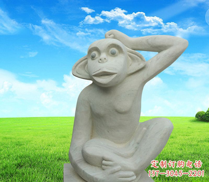 宁夏石雕小猴子
