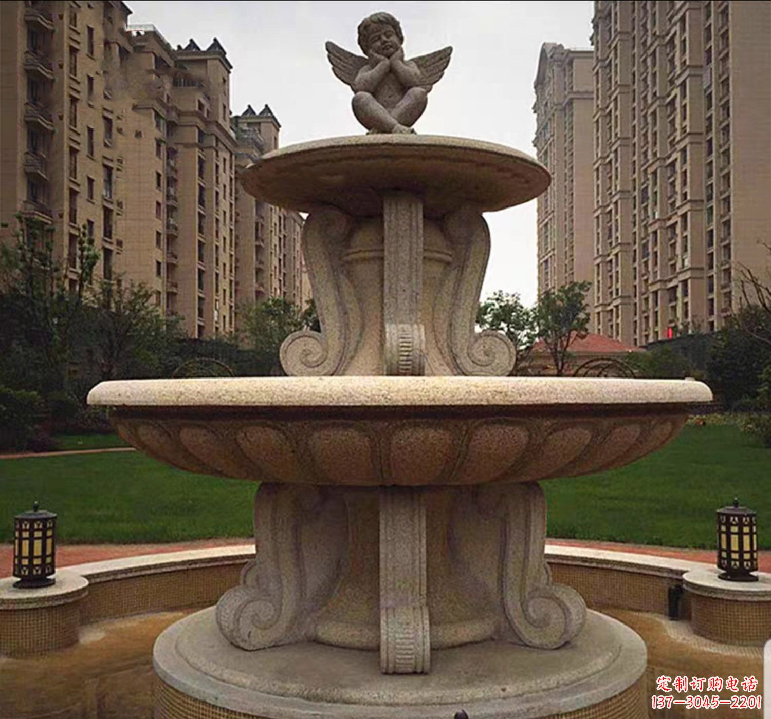 宁夏石雕鱼喷泉