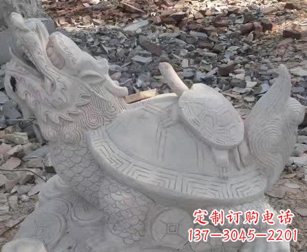 宁夏石雕招财神兽龙龟