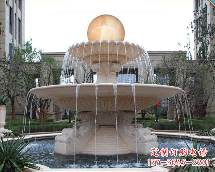 宁夏石墩喷泉石雕