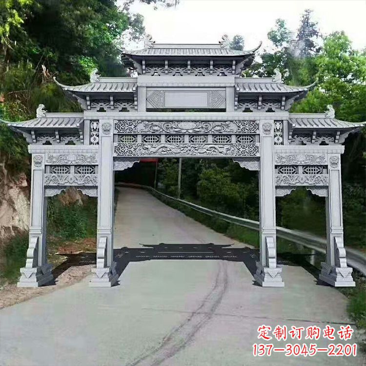 宁夏石牌楼青石牌坊
