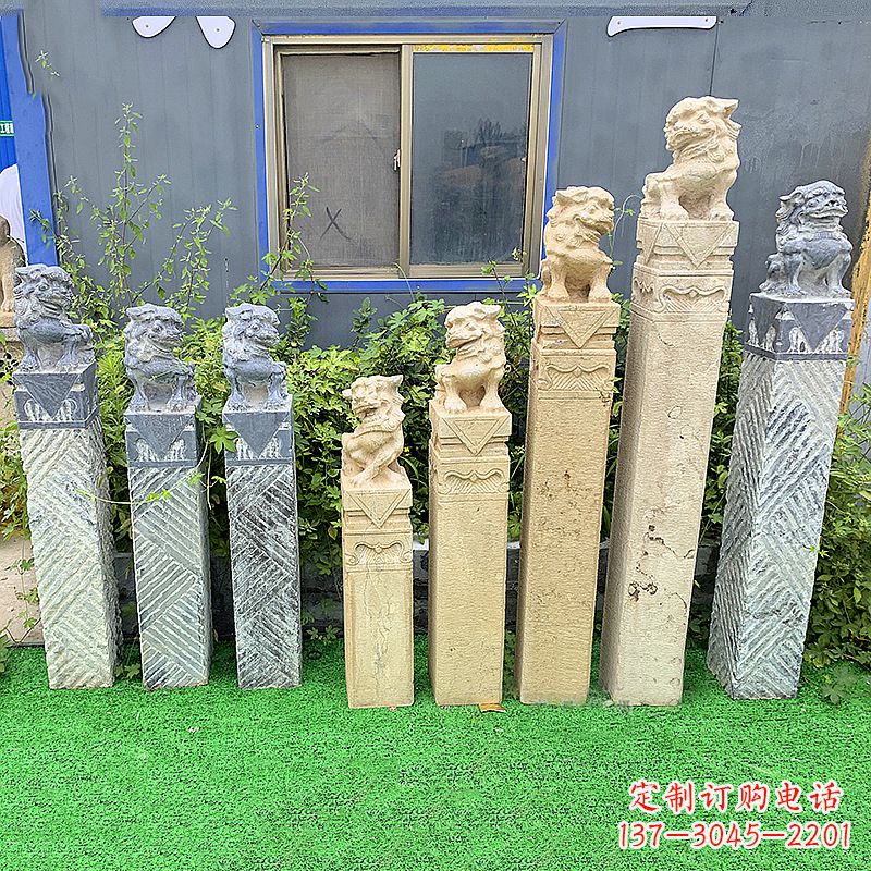 宁夏拴马桩狮子
