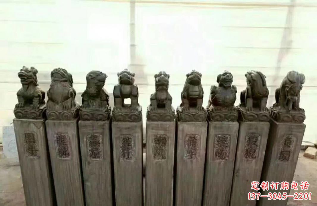 宁夏栓马桩石雕